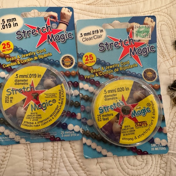 Craft Beads and Stretch Magic Cord for ten bracelets - Picture 2 of 10
